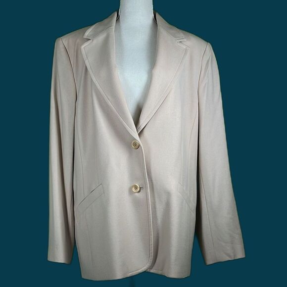 Talbots Wool Women's Cream Blazer Size 20 - Picture 1 of 7